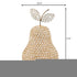 18" Gold Aluminum And Faux Crystal Decorative Pear