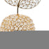 18" Gold Aluminum And Faux Crystal Decorative Pear