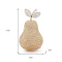18" Gold Aluminum And Faux Crystal Decorative Pear