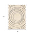 8' X 11' Cream And Gray Abstract Area Rug