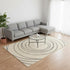8' X 11' Cream And Gray Abstract Area Rug