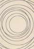 8' X 11' Cream And Gray Abstract Area Rug
