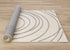 8' X 11' Cream And Gray Abstract Area Rug