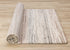 8' X 11' White And Orange Abstract Area Rug