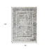 8' X 11' Gray And Charcoal Geometric Area Rug