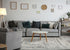 8' X 11' Gray And Charcoal Geometric Area Rug