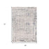 8' X 11' Gray Blue And Beige Abstract Area Rug