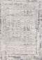 8' X 11' Gray Blue And Beige Abstract Area Rug