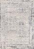 8' X 11' Gray Blue And Beige Abstract Area Rug