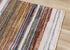 8' X 10' Yellow Blue And Brown Striped Area Rug