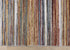 8' X 10' Yellow Blue And Brown Striped Area Rug