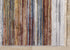 8' X 10' Yellow Blue And Brown Striped Area Rug