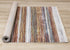 8' X 10' Yellow Blue And Brown Striped Area Rug