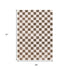 5' X 8' Brown And White Geometric Area Rug