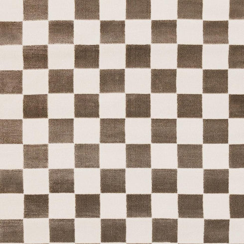 5' X 8' Brown And White Geometric Area Rug