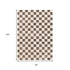 5' X 8' Brown And White Geometric Area Rug
