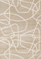 8' X 11' Cream And Tan Abstract Area Rug