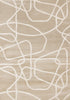 8' X 11' Cream And Tan Abstract Area Rug