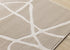8' X 11' Cream And Tan Abstract Area Rug