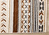 5' X 8' Cream Black And Brown Tribal Area Rug