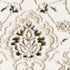 5' X 8' Cream Black And Tan Medallion Area Rug