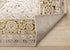 5' X 8' Cream Black And Tan Medallion Area Rug