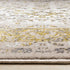 5' X 8' Cream Black And Tan Medallion Area Rug