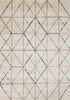 5' X 8' Cream And Gray Tribal Area Rug