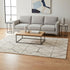 5' X 8' Cream And Gray Tribal Area Rug
