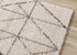 5' X 8' Cream And Gray Tribal Area Rug