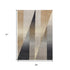 8' X 11' Gray Brown And Beige Geometric Area Rug