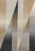8' X 11' Gray Brown And Beige Geometric Area Rug