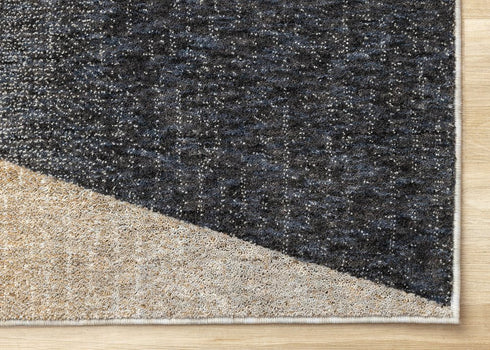 8' X 11' Gray Brown And Beige Geometric Area Rug