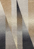 8' X 11' Gray Brown And Beige Geometric Area Rug