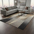8' X 11' Gray Brown And Beige Geometric Area Rug