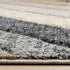 8' X 11' Gray Beige And Black Geometric Area Rug