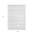 5' X 8' Cream Gray And Brown Geometric Hand Woven Area Rug