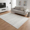 5' X 8' Cream Gray And Brown Geometric Hand Woven Area Rug