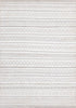 5' X 8' Cream Gray And Brown Geometric Hand Woven Area Rug