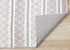 5' X 8' Cream Gray And Brown Geometric Hand Woven Area Rug