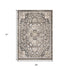 5' X 8' Taupe Gray And Brown Medallion Area Rug