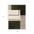 5' X 8' Green Black And Ivory Geometric Area Rug