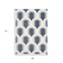 5' X 8' Cream And Blue Geometric Area Rug