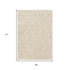 5' X 8' Cream And Beige Geometric Area Rug