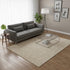 5' X 8' Cream And Beige Geometric Area Rug