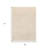 5' X 8' Cream And Beige Abstract Area Rug