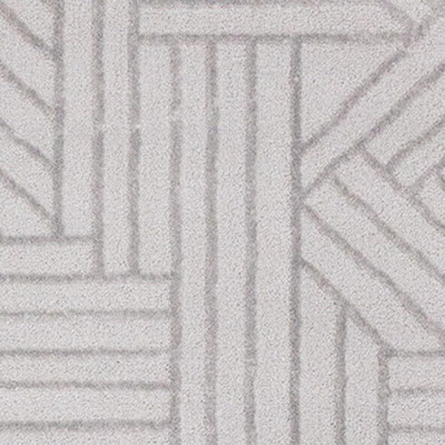 5' X 8' Gray And Beige Geometric Area Rug