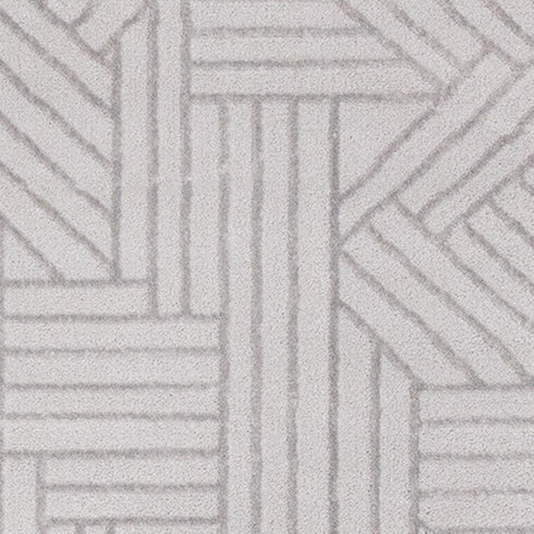 5' X 8' Gray And Beige Geometric Area Rug