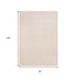 8' X 11' Beige And Cream Chevron Area Rug