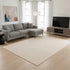 8' X 11' Beige And Cream Chevron Area Rug